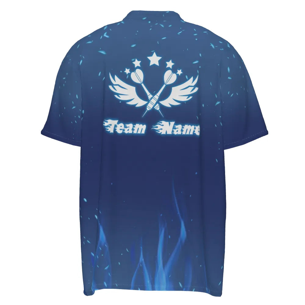 Arraz Flare Dart-Shirt Mit Reißverschluss – Atmungsaktiv, Für Darts, Golf, Tennis, Pool, In Größe XXXXXL