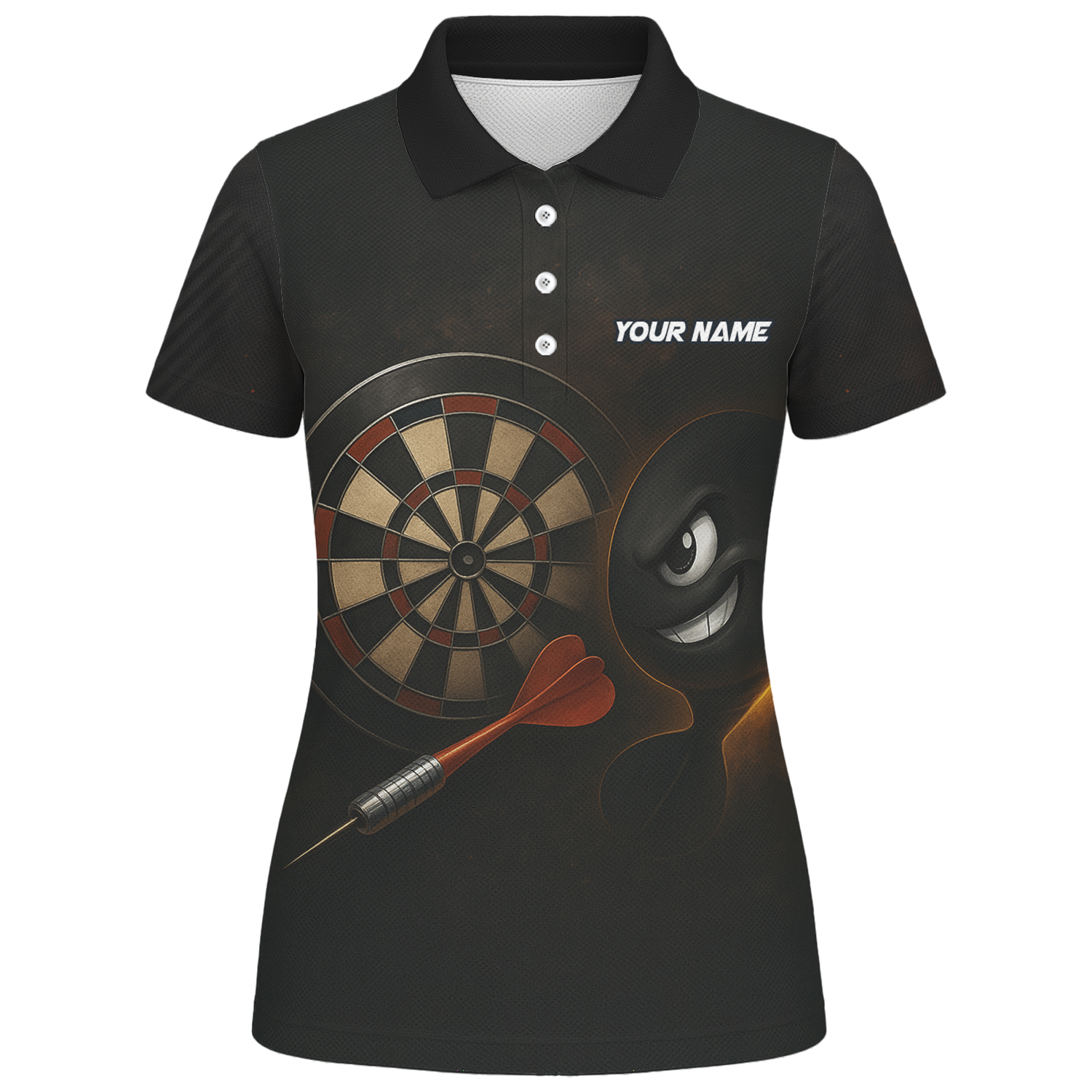 Personalized Dart Bomb Fire Explosion Black Dart Jersey Polo Shirt For Women P7113 additional image 1
