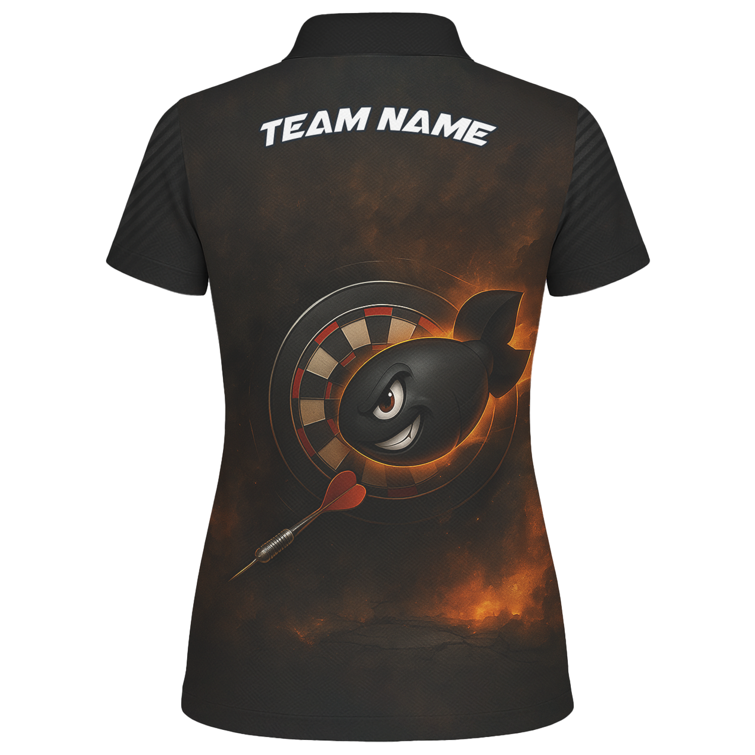 Personalized Dart Bomb Fire Explosion Black Dart Jersey Polo Shirt For Women P7113 additional image 2