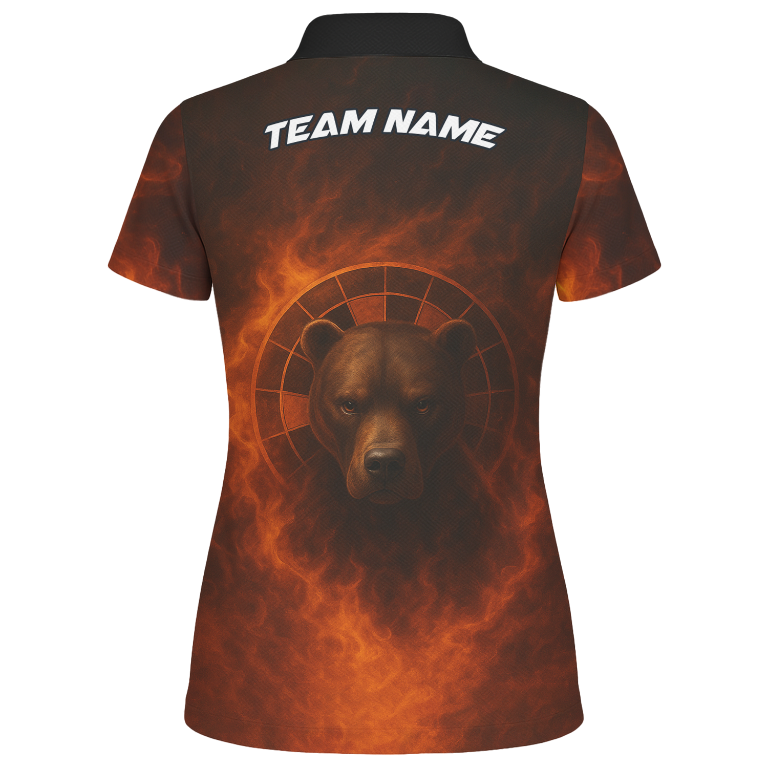 Personalized Pit Bull Fire Flame Dart Shirt Polo Custom Name For Women Y3740 additional image 2