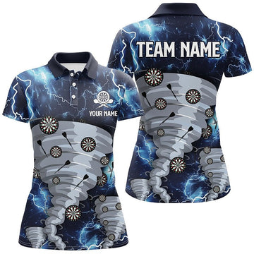 Blau Blitz Darts-poloshirt - Storm Dart-shirt voor dames - Dart Jersey L648